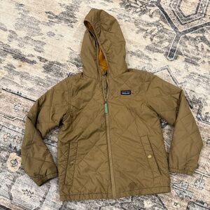 Patagonia Kids Tan Quilted Puffer Jacket